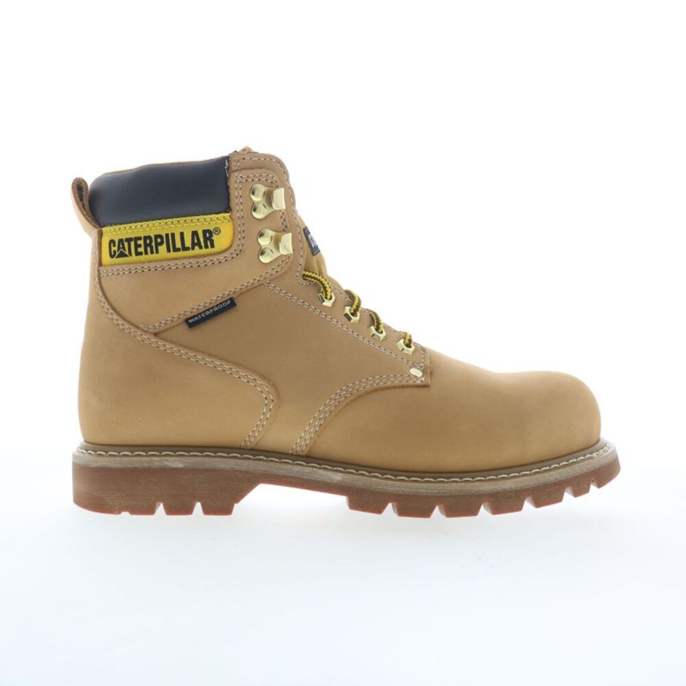 Caterpillar Mens Second Shift Waterproof ST Brown Boots (NWT)